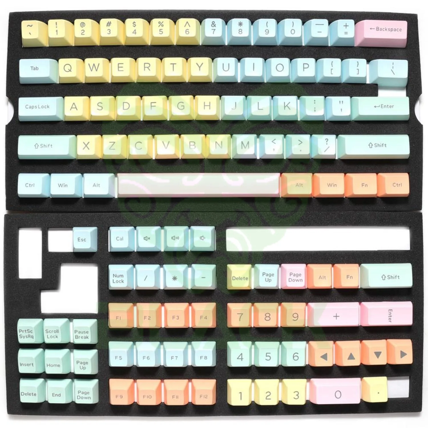 Set De Teclas Ducky Cotton Candy 108 Teclas Double Shot Keycap