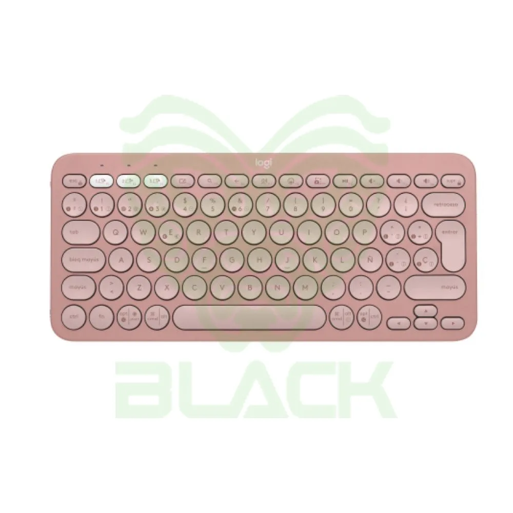 Teclado Logitech Bluetooh Multi Dispositivo Pebble Keys 2 K380S Rosa
