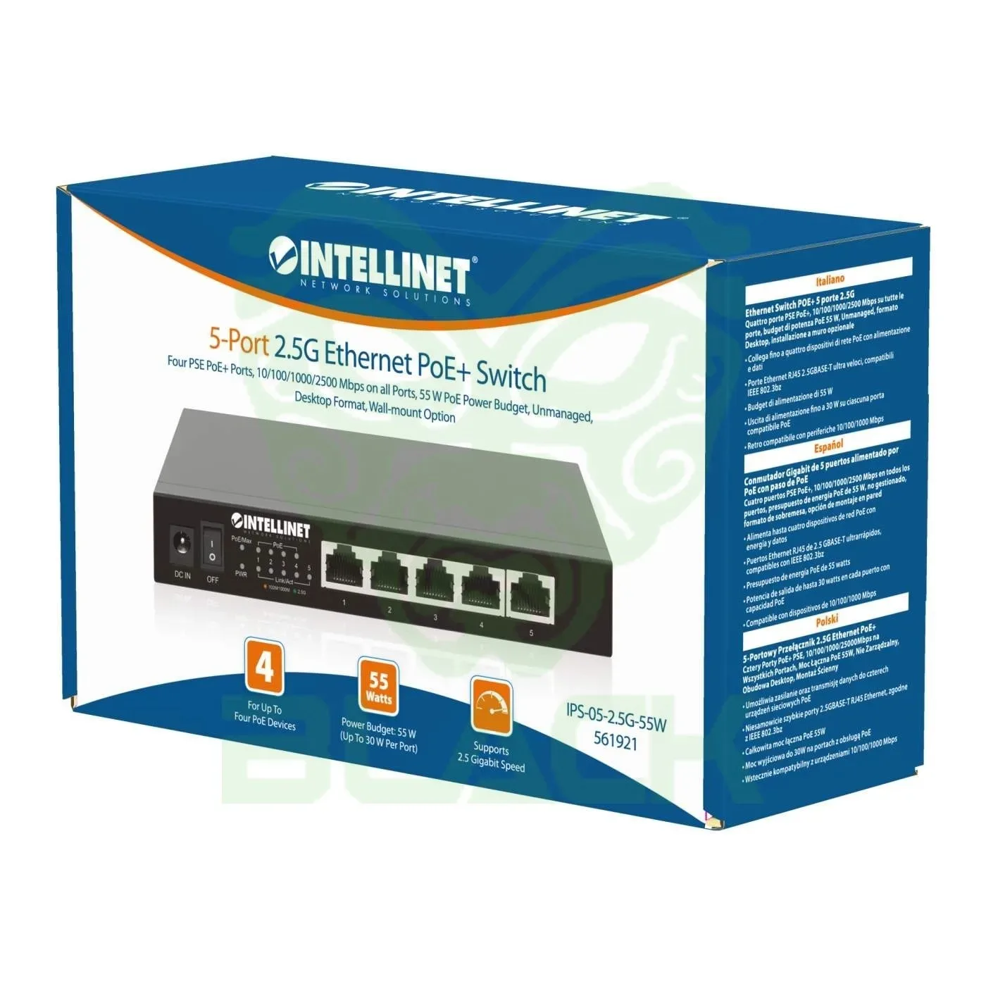 5 PORT MULTIGIGABIT POE+ 5X2.5GB
