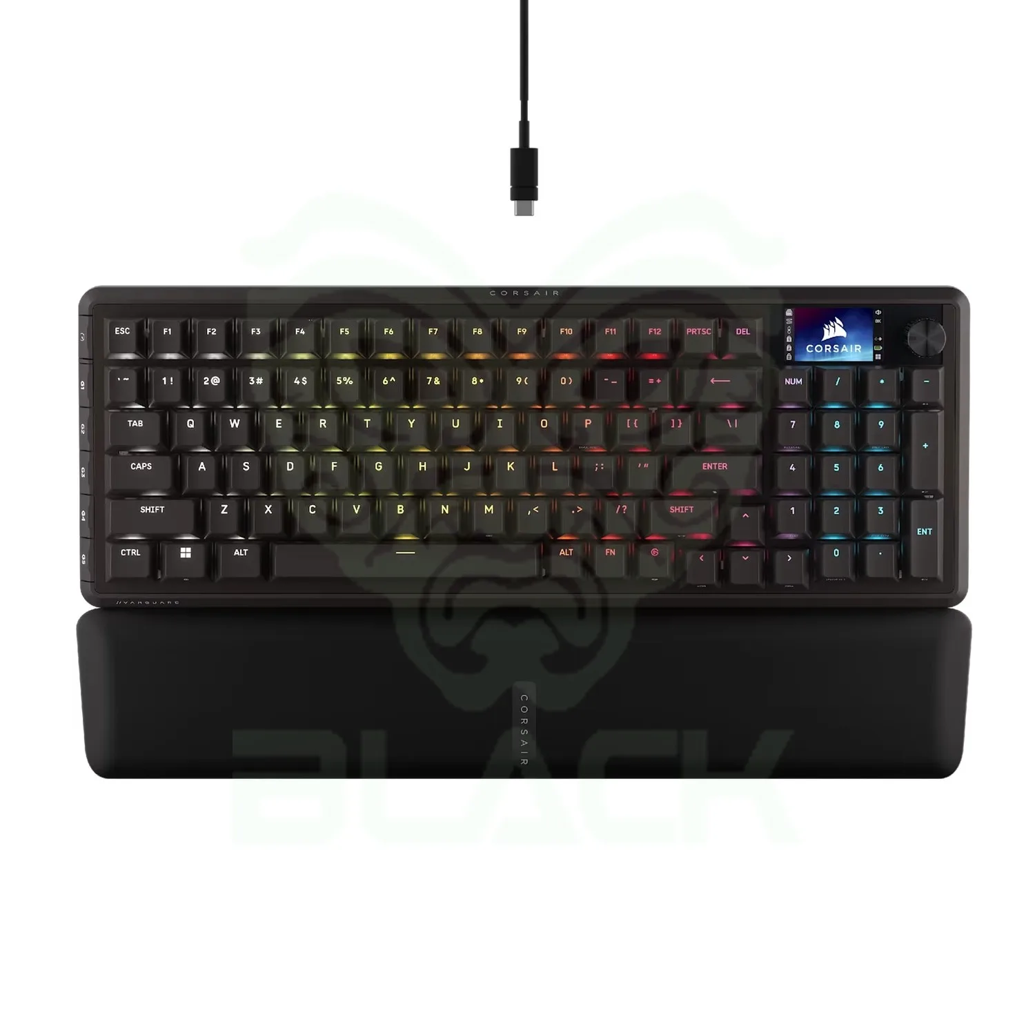 TECLADO MECANICO CORSAIR VANGUARD 96 WIRELESS SLIPSTREAM 8000HZ HYPER POLLING SWITCH MLX PLASMA PANTALLA LCD RGB ICUE