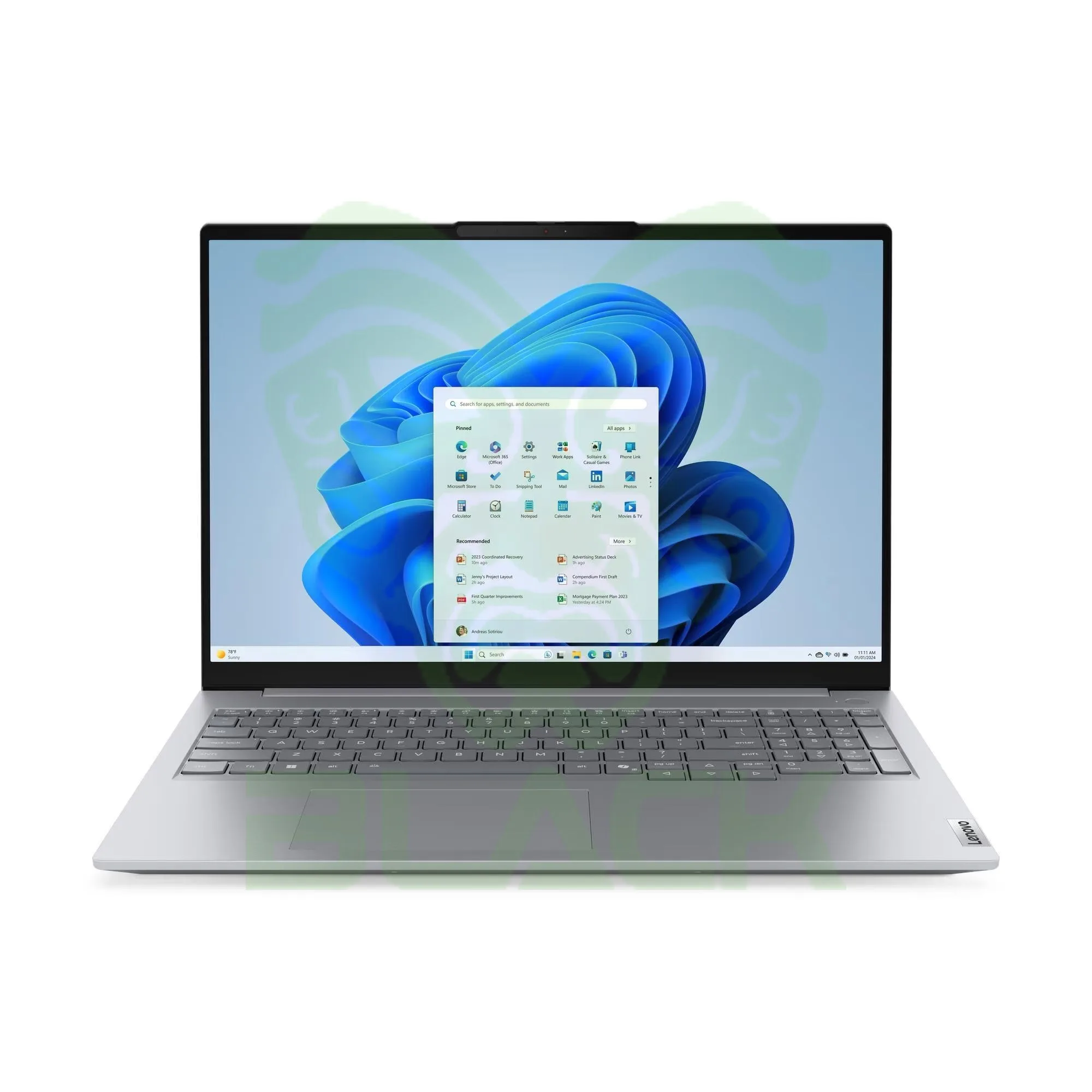 NOTEBOOK LENOVO THINKBOOK 16" GEN8 I5 RAM 8GB SSD 512GB CON WINDOWS 11 PRO