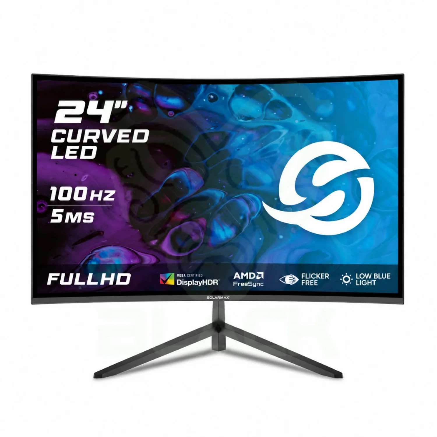Monitor Solarmax 23.8 100 Hz Frameless Curvo Slim Fhd HDMI VGA