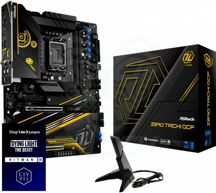 Mother Asrock Z890 Taichi Ocf WIFI LGA1851 DDR5