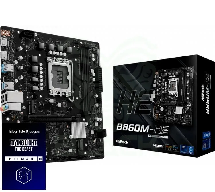 Mother Asrock B860M-H2 LGA1851 DDR5