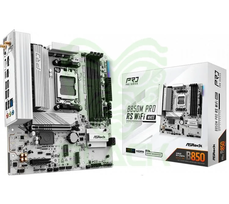 Mother Asrock B850M Pro Rs WIFI White AM5 DDR5