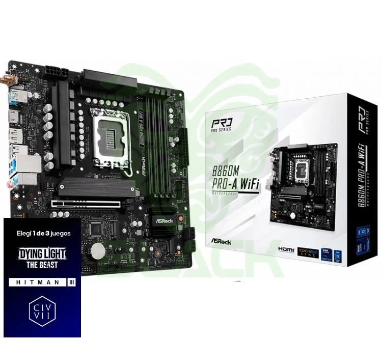 Mother Asrock B860M Pro-a WIFI LGA1851 DDR5