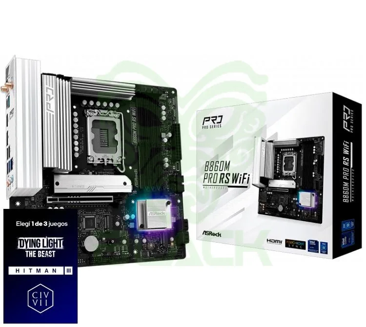 Mother Asrock B860M Pro Rs WIFI LGA1851 DDR5
