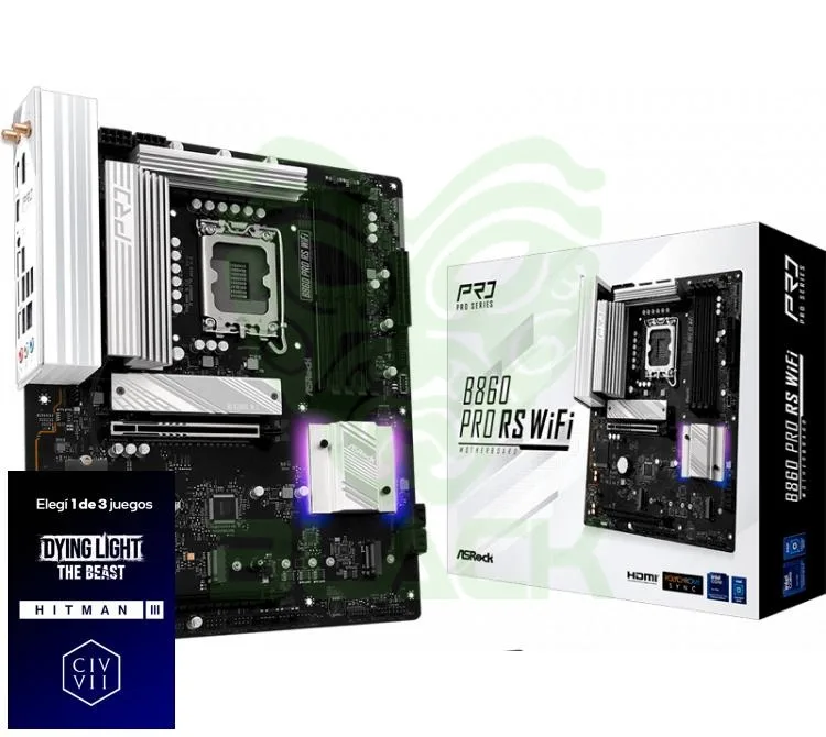 Mother Asrock B860 Pro Rs WIFI LGA1851 DDR5