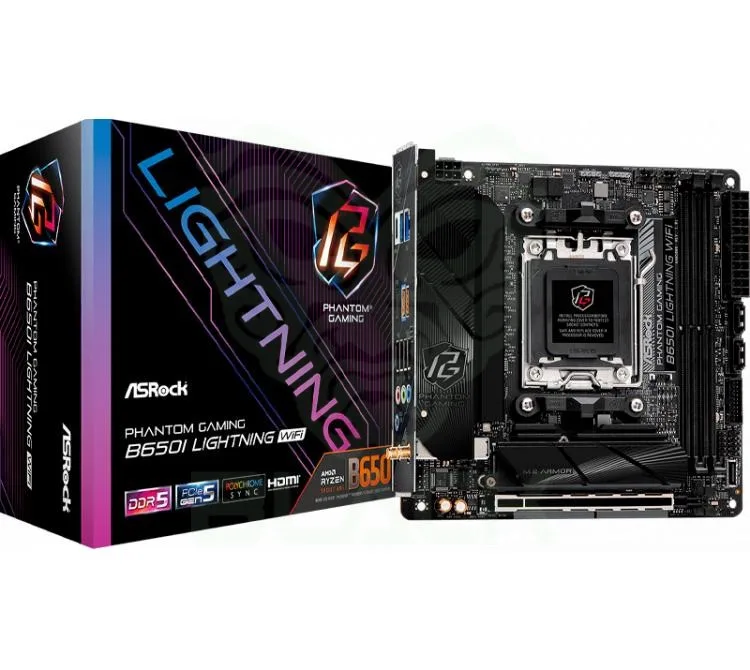 Mother Asrock B650I Lightning WIFI AM5 DDR5 ITX