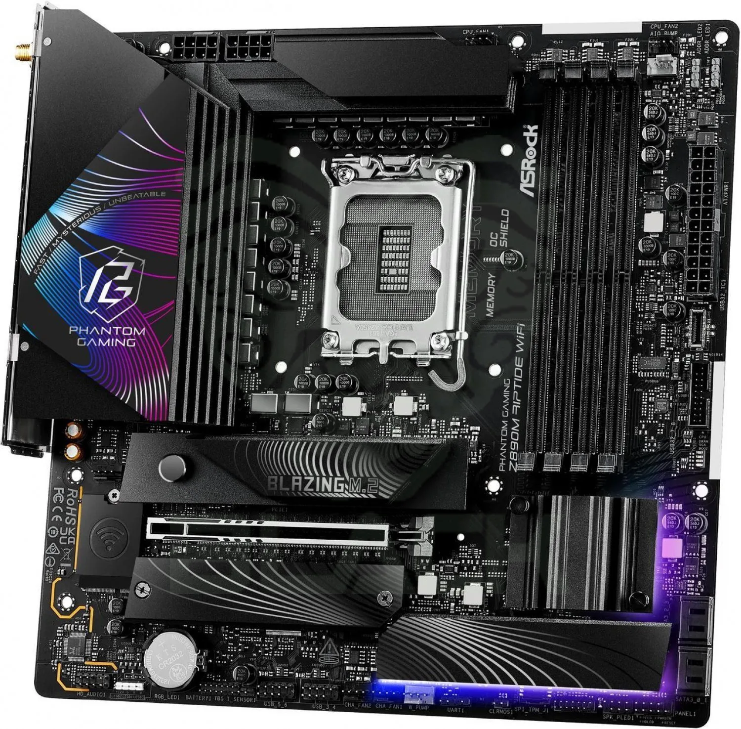 Mother Asrock (lga1851) Z890M Phanthom Gaming Riptide WIFI