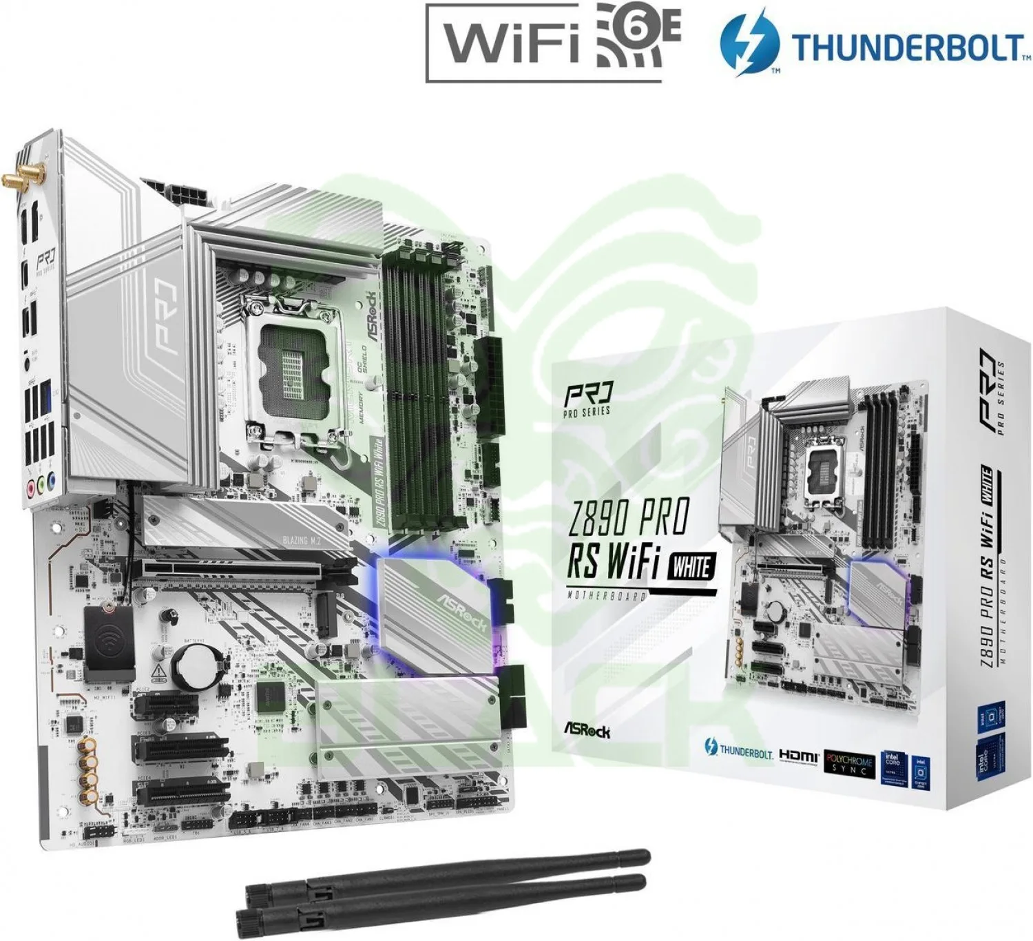 Mother Asrock (lga1851) Z890 Pro Rs WIFI White