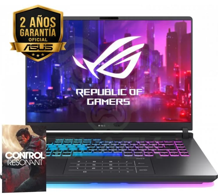 Notebook Gamer ASUS ROG Strix G16 16" AMD Ryzen 9 9955hx 32GB DDR5 SSD 1TB Rtx 5070 Win11 G614FP-RV088W