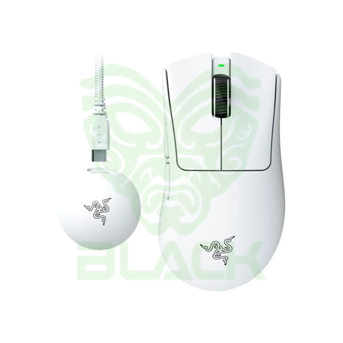 Mouse Razer Deathadder V4 Pro Wireless 2.4GHz Hyperpolling 8000hz 85gr White 150hs