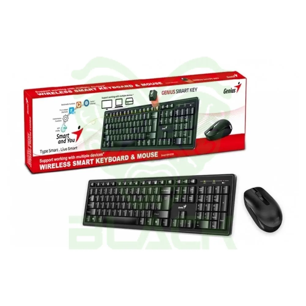 Tec+mouse Wireless Genius KM-8200 Dual Color