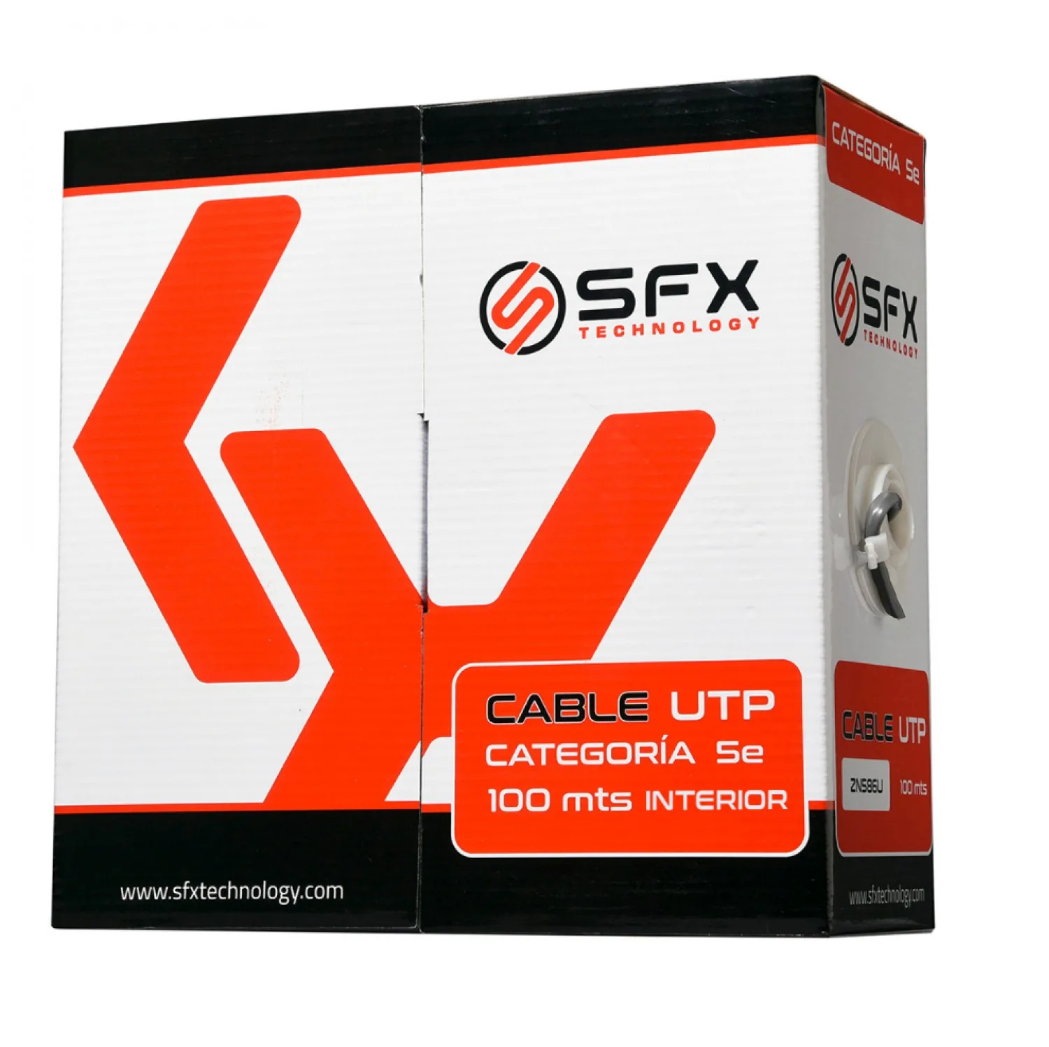 CABLE UTP SFX CAT5E 100M INTERIOR