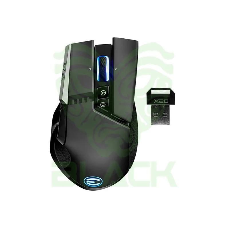Mouse Inalámbrico Evga X20 Gaming Black