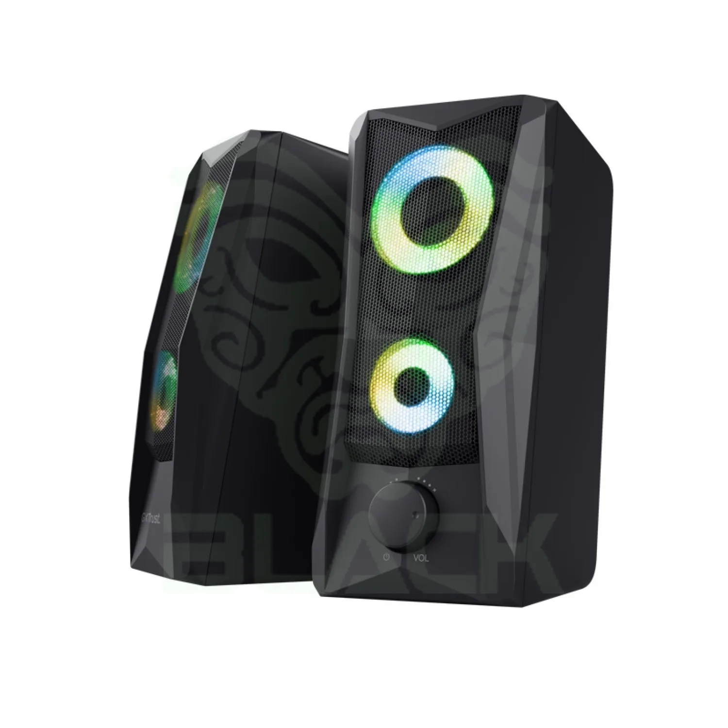 PARLANTE TRUST JAVV RGB SET BLACK 2.0 GXT606B