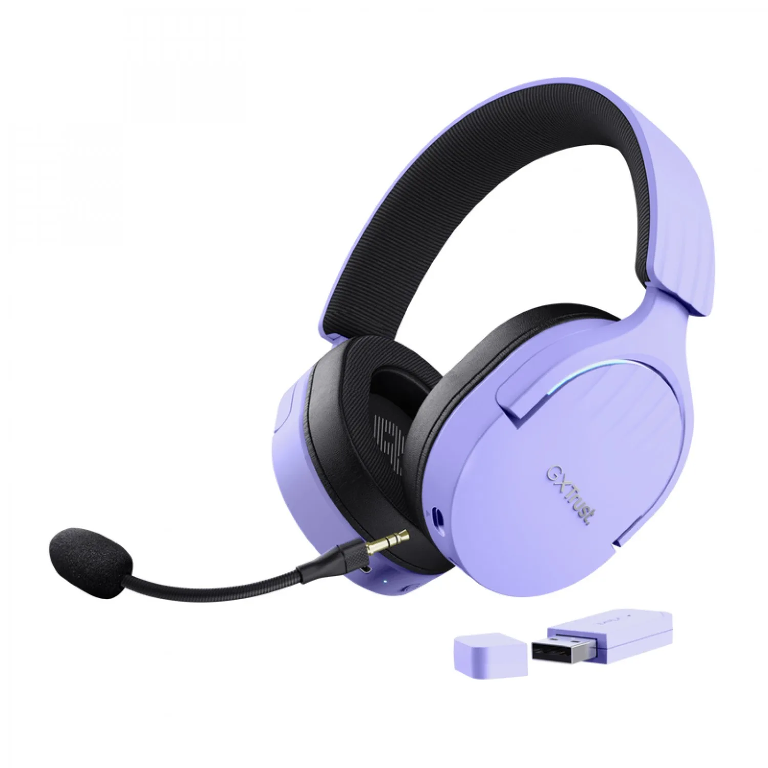 Auricular Gamer Trust Fayzo Wireless Purple Gxt491p