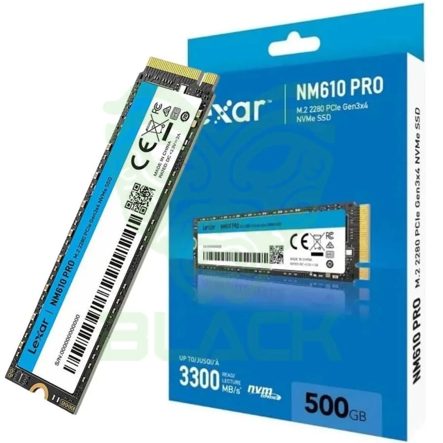 Disco Solido SSD Lexar Nm610 Pro 500GB M.2 2280 PCIE Gen 3x4 Nvme