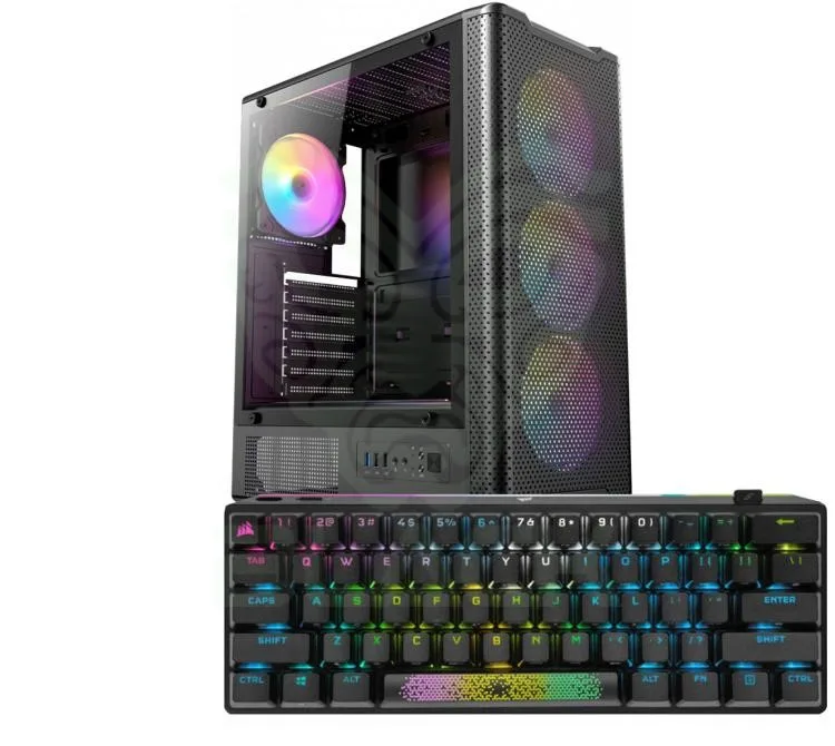 Teclado Mecanico Corsair K70 Pro Mini Slipstream Wireless 2.4GHz Bluetooth 1ms 8000hz Switch Cherry Mx RGB 200hs Pc/Mac