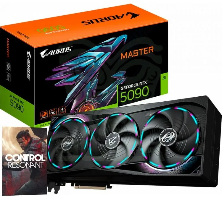 Placa De Video Gigabyte Aorus Geforce Rtx 5090 32GB Gddr7 Master