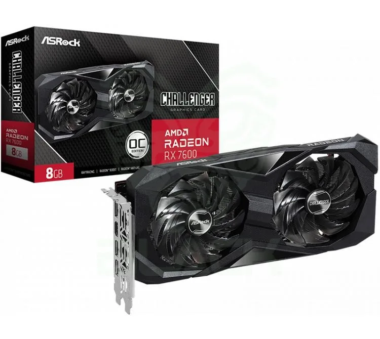 Placa De Video Asrock Radeon Rx 7600 8GB Gddr6 Challenger Oc