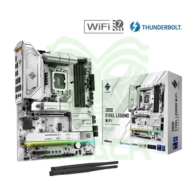 Motherboard Asrock Z890 Steel Legend Wi-fi Socket Intel® Socket 1851 12/13/14va. Gen. DDR5