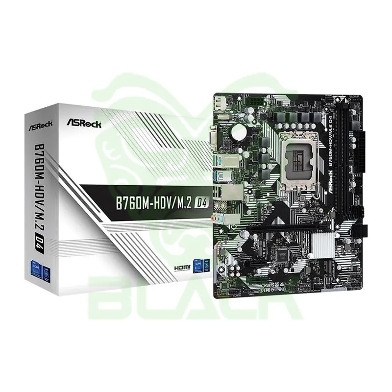 Motherboard Asrock Mb-b760m-hdv/M.2 Intel® Socket 1700 12/13ma. Gen. DDR4