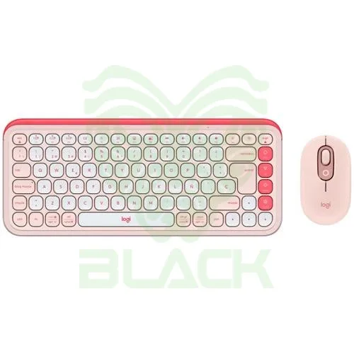 Combo Logitech Teclado Y Mouse Pop Icon Rose Bluetooth 5.1 Windows/Mac