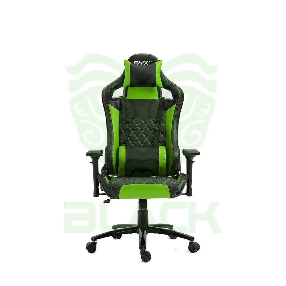 Silla Gamer Syx CH-451 Gr Verde Negro