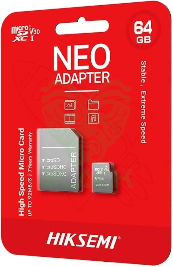 MEMORIA MICRO SD 64 GB HIKSEMI NEO CON ADAPTADOR