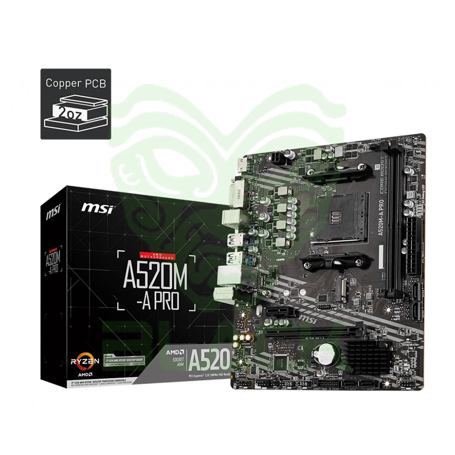 MOTHERBOARD MSI A520M-A PRO AM4 DDR4