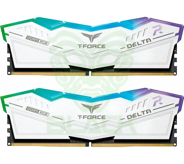 MEMORIA Team DDR5 32GB (2X16GB) 6000MHz T-force Delta RGB White Cl30