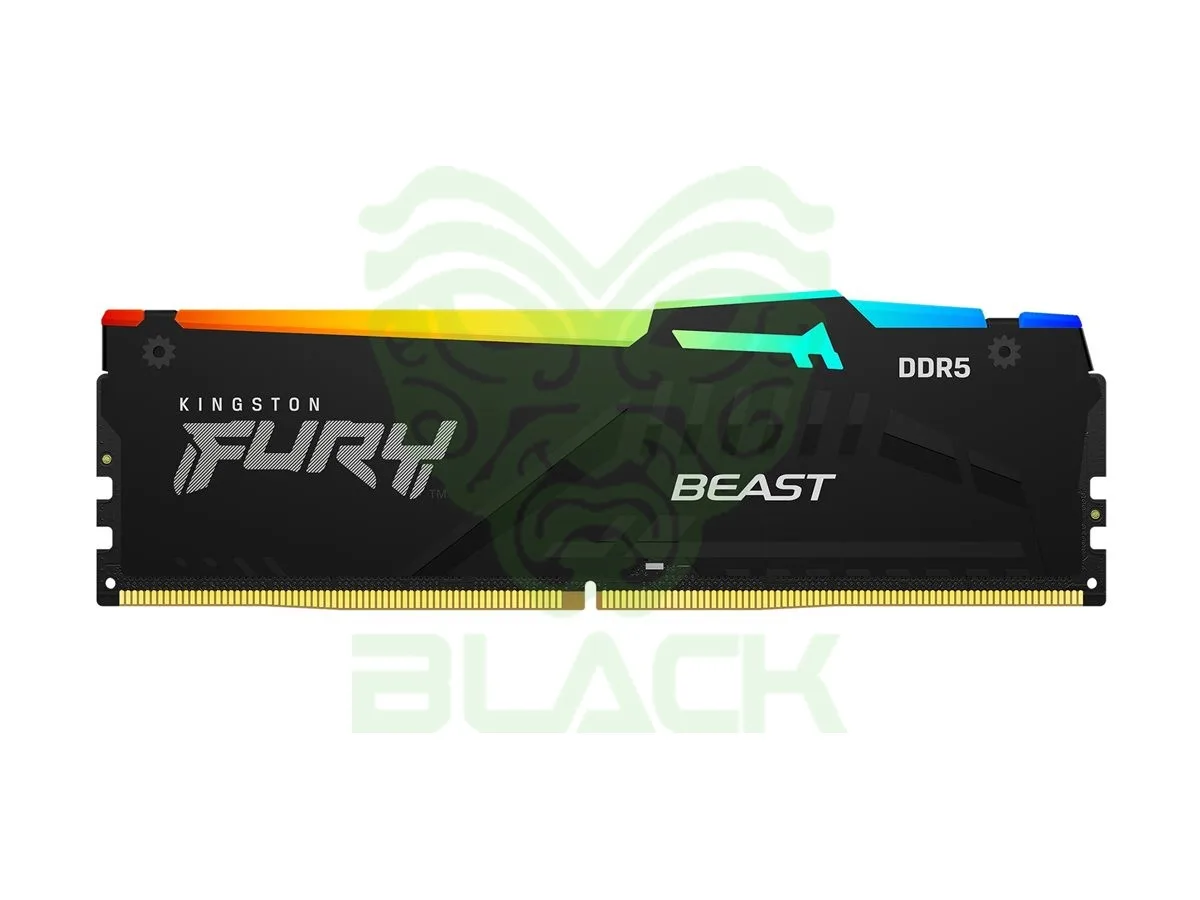 MEMORIA RAM KINGSTON 16GB DDR5 5600MHz Fury Beast Black RGB