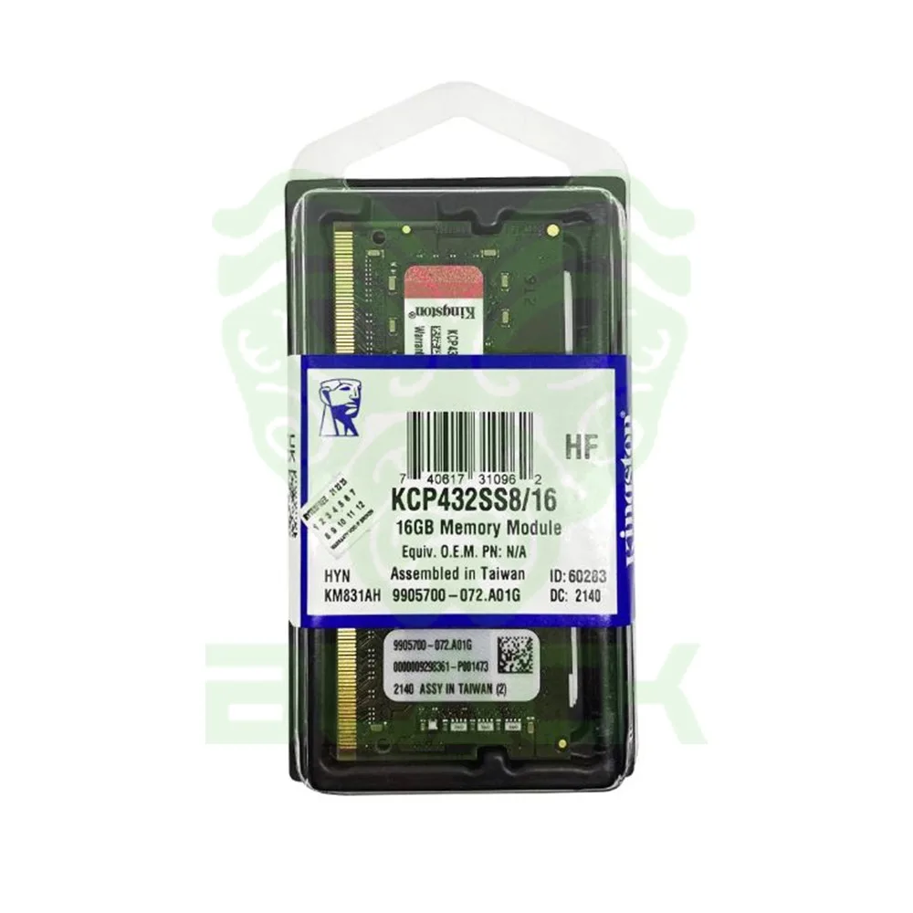 MEMORIA RAM KINGSTON 16 GB 3200MHZ DDR4 SODIMM