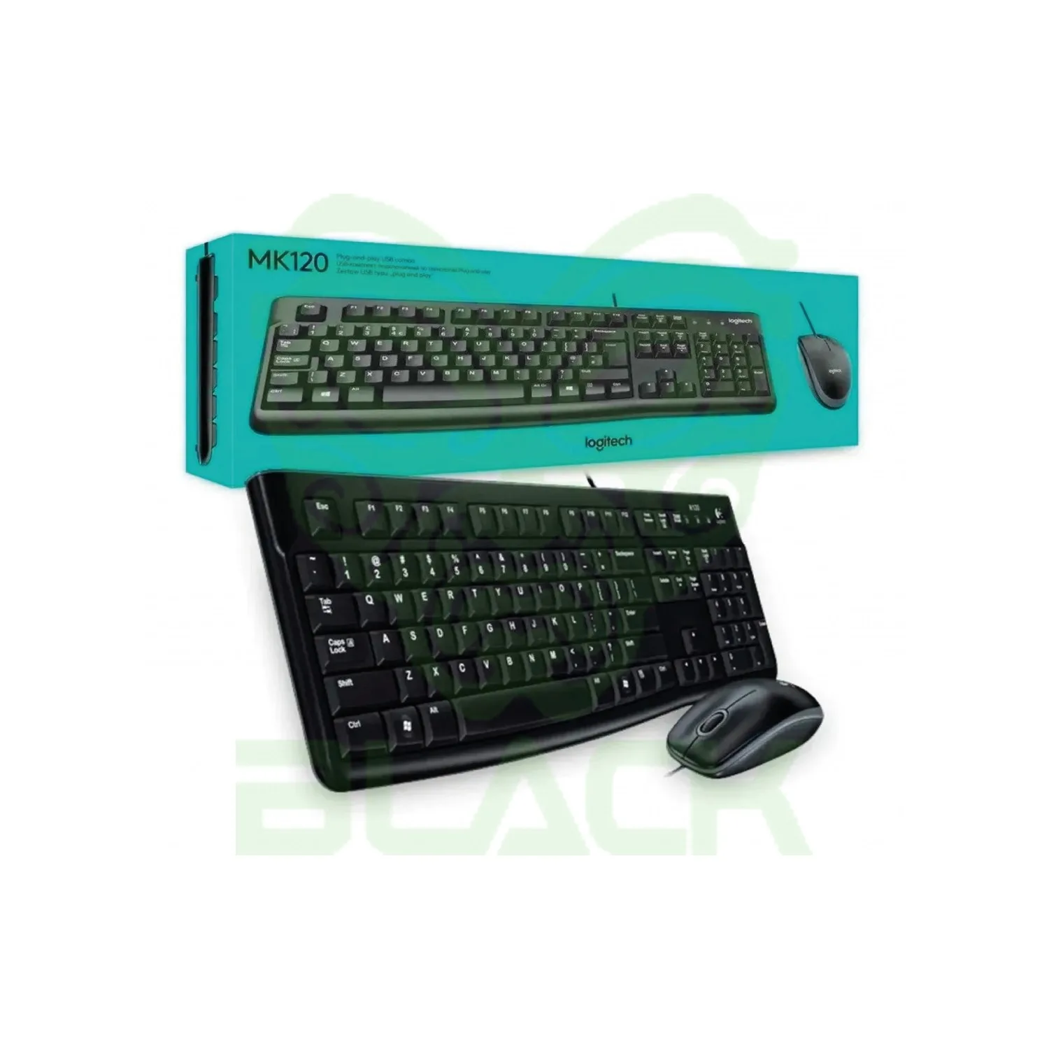 Teclado Y Mouse Logitech Combo Mk120 USB