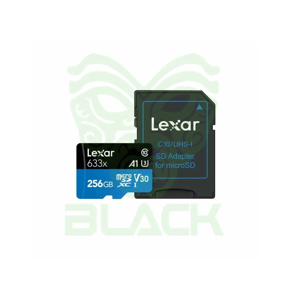 Tarjeta Memoria Microsd 256GB Lexar 633x - C10, A1, U3, V30