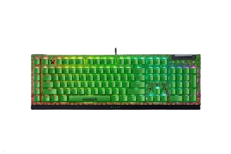 Teclado Razer Blackwidow V4 X Mechanical RGB (green Switch) Minecraft Edition