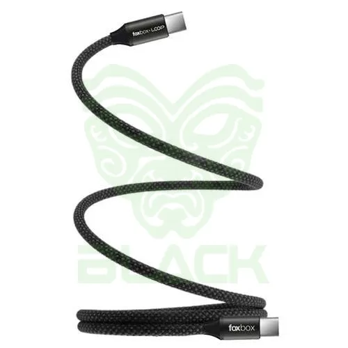 Cable Foxbox Lcd Display Type C A Type C 100w Negro