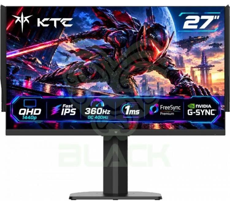 Monitor 27" Ktc H27x8 Qhd 1440p Fast Ips 360hz Oc 400hz 1ms Freesync Premium G-sync