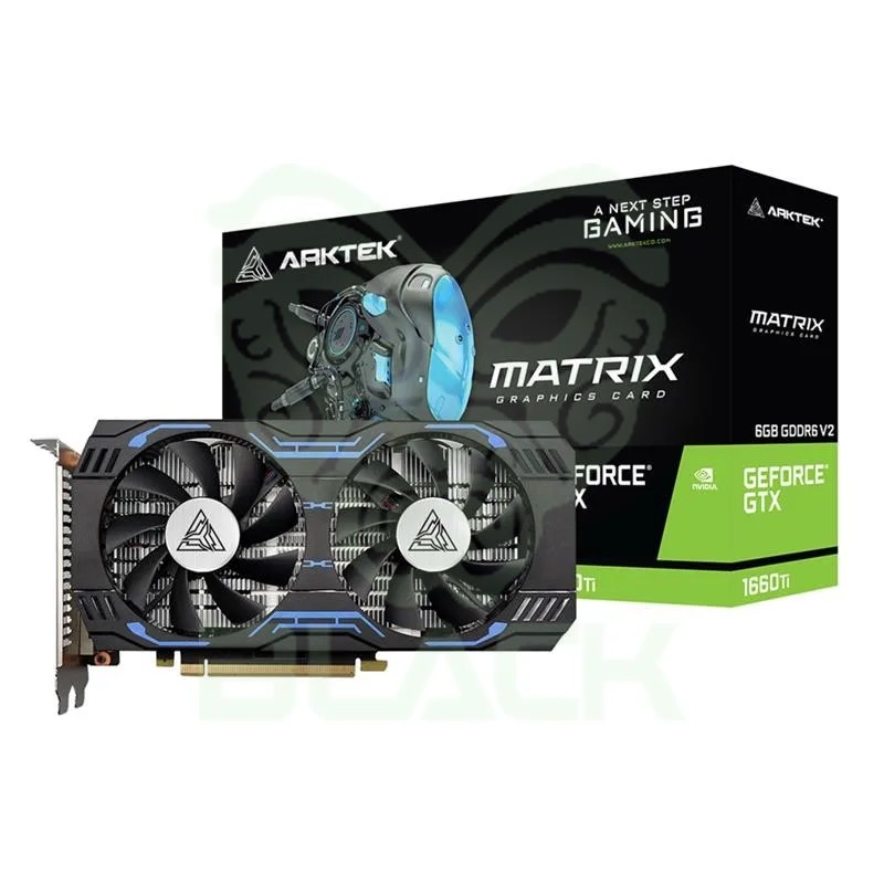 Placa De Video Gtx 1660 Ti 6GB Arktek V2 Ddr6 192 Bit Dual Fan