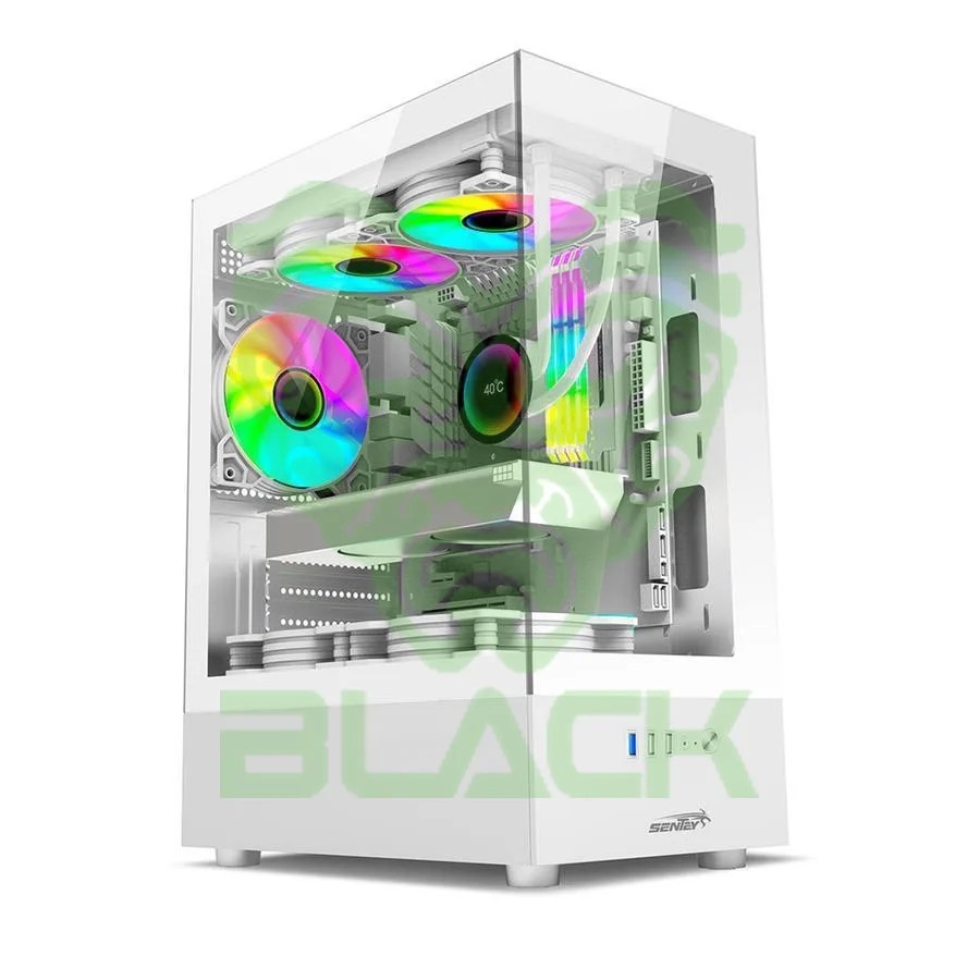 Gabinete Sentey (6100-sf-w) H10 Lateral Acrilico Blanco