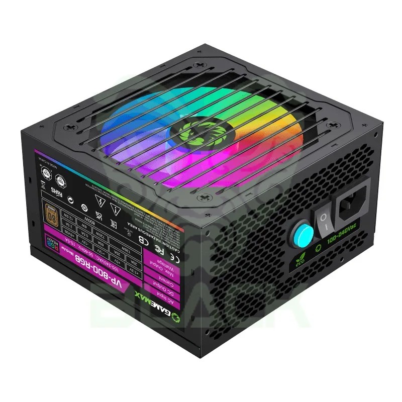FUENTE 800W GAMEMAX 80+ BRONZE VP-800-M-RGB