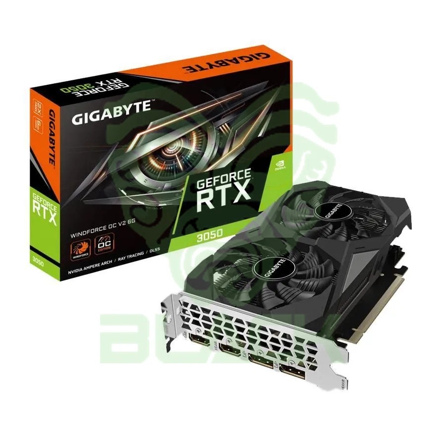 PLACA DE VIDEO RTX 3050 6GB GIGABYTE WINDFORCE OC V2 GDDR6