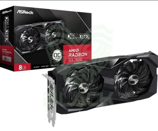 PLACA DE VIDEO RX 7600 8GB ASROCK GPU CHALLENGER OC (90-GA41ZZ-00UANZ)
