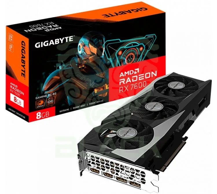 PLACA DE VIDEO RX 7600 8GB GIGABYTE GDDR6 GAMING OC
