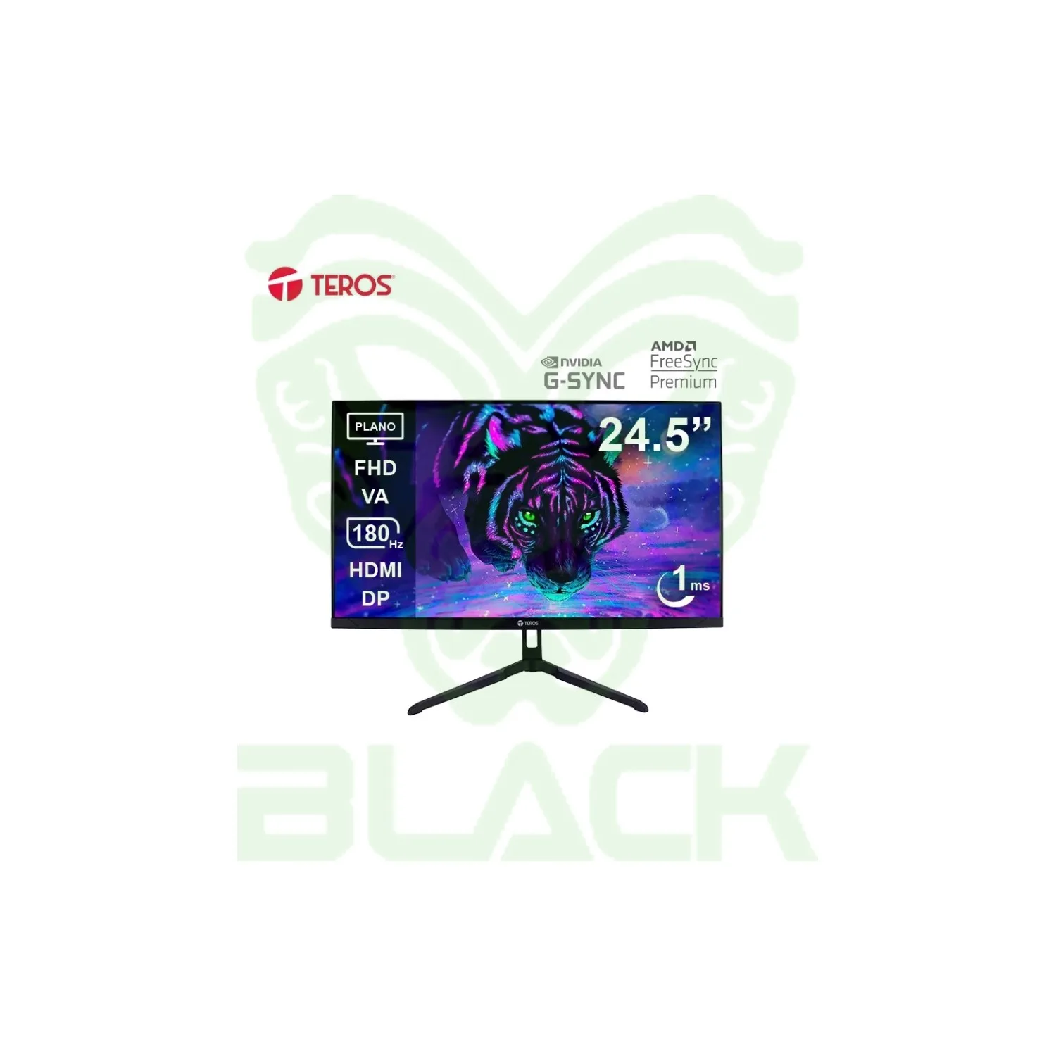 MONITOR TEROS TE-2475G GAMING 24.5" PLANO VA FHD (1920X1080) 180HZ 1MS FICHA USA