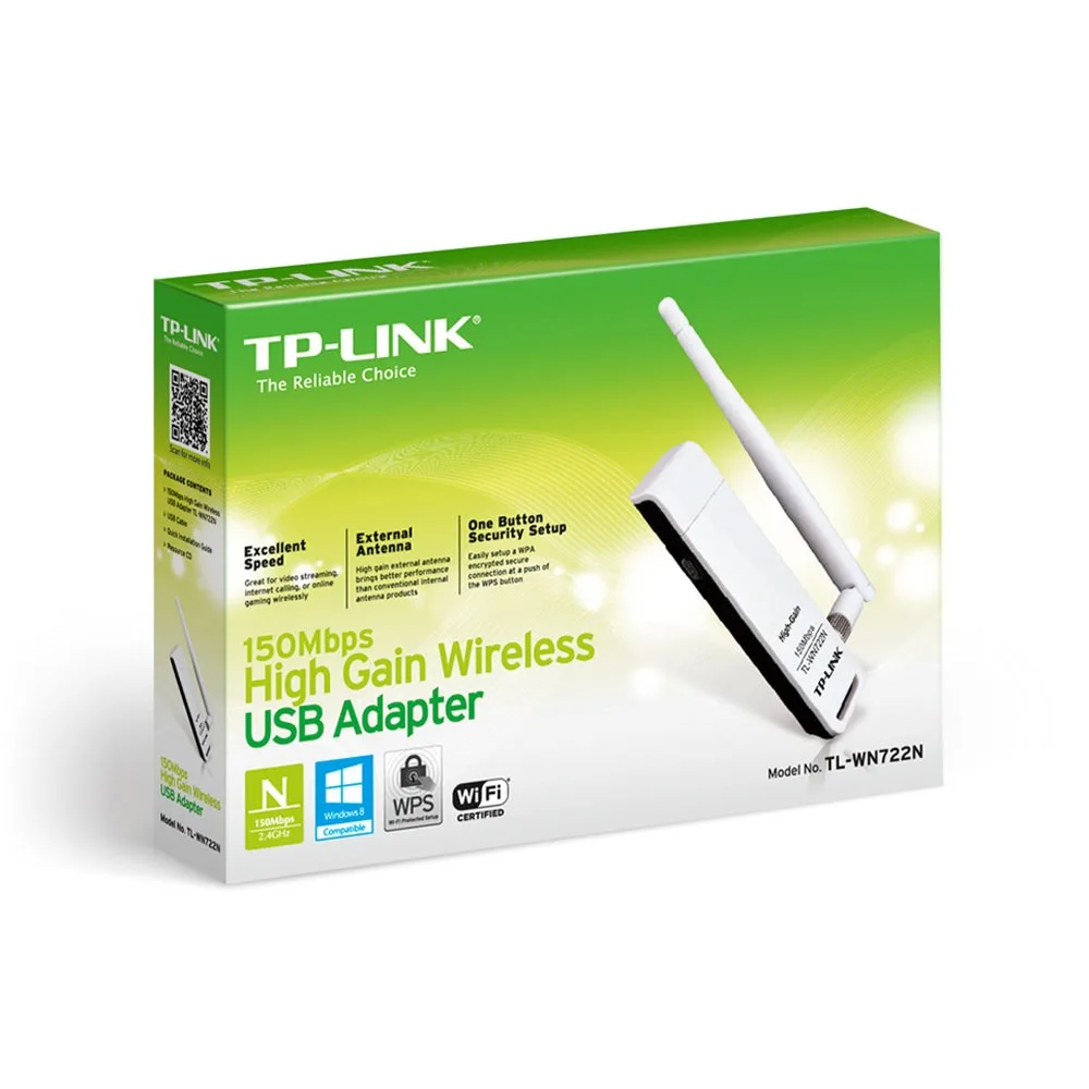 PLACA RED TP LINK ADAPTADOR USB INALAMBRICO 150 MBPS
