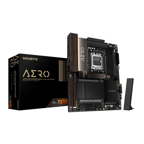 Mother Gigabyte (am5) X870E Aero X3d Black Dark Wood WIFI 7 DDR5