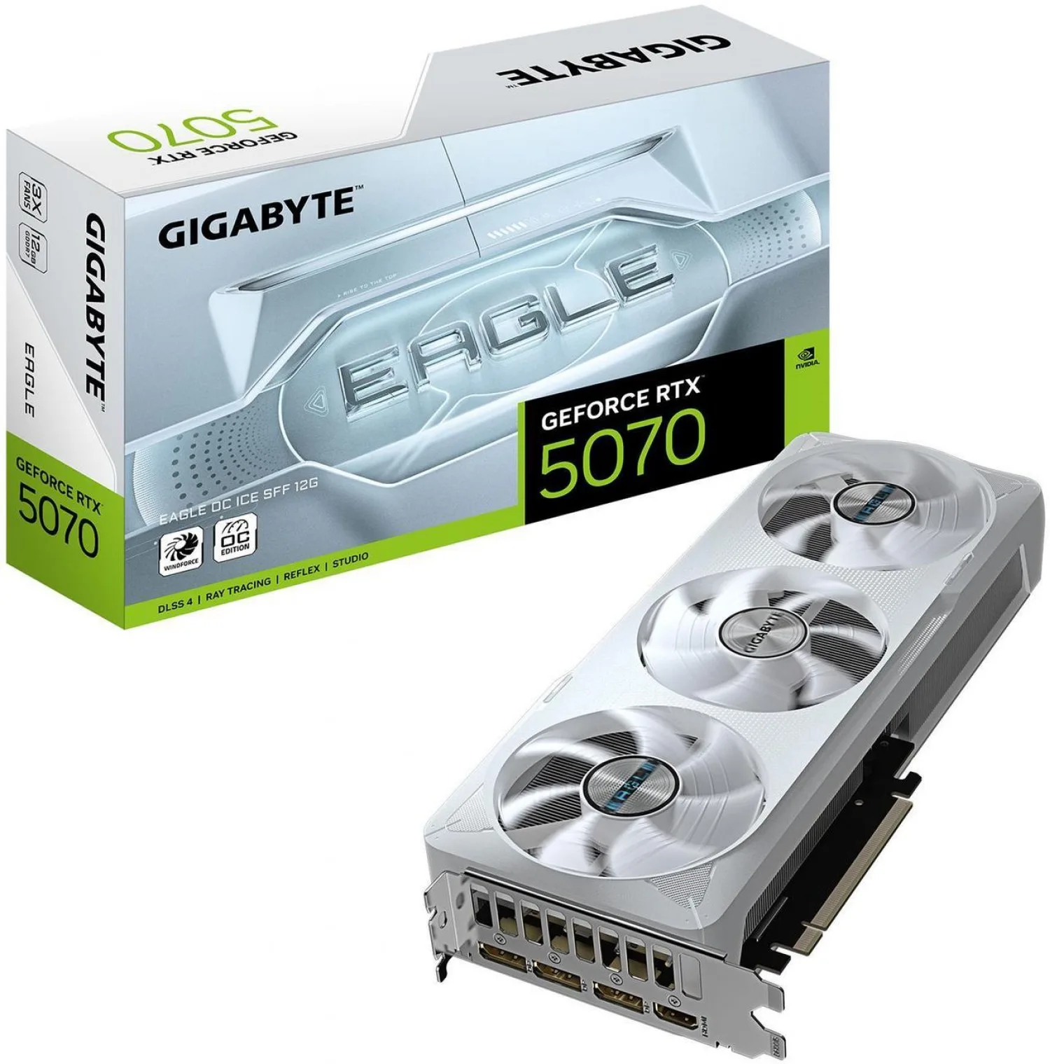 PLACA DE VIDEO RTX 5070 12GB GIGABYTE GDDR7 EAGLE OC ICE